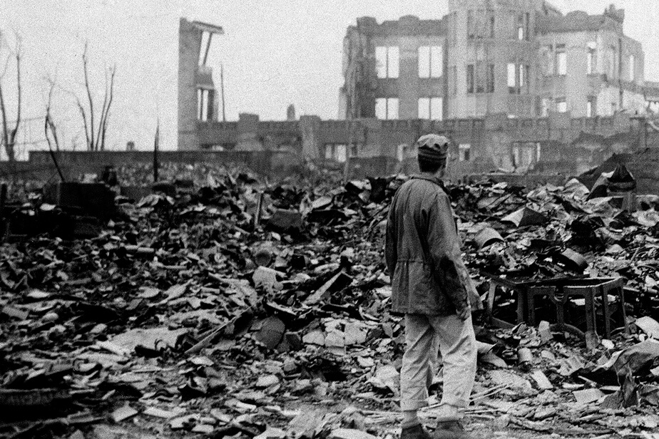 Les décombres d'Hiroshima